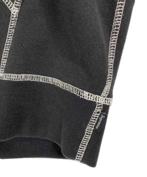 SUPREME（シュプリーム）Supreme (シュプリーム) 22ss Coverstitch Hooded Sweatshirt ブラック サイズ:Mの古着・服飾アイテム