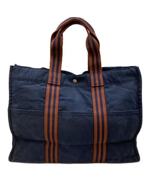 HERMES（エルメス）HERMES (エルメス) フールトゥGMトートバッグ ネイビーの古着・服飾アイテム