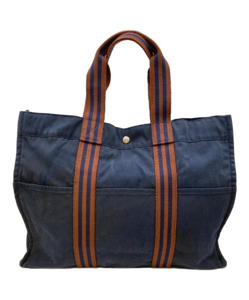 HERMES（エルメス）HERMES (エルメス) フールトゥGMトートバッグ ネイビーの古着・服飾アイテム