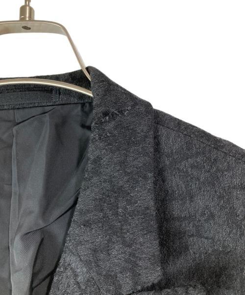 COMME des GARCONS HOMME PLUS（コムデギャルソンオムプリュス）COMME des GARCONS HOMME PLUS (コムデギャルソンオムプリュス) 02AW 4つの黒期 ジャガードテーラードジャケット ブラック サイズ:Sの古着・服飾アイテム