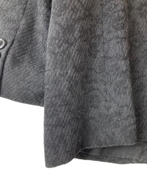 COMME des GARCONS HOMME PLUS（コムデギャルソンオムプリュス）COMME des GARCONS HOMME PLUS (コムデギャルソンオムプリュス) 02AW 4つの黒期 ジャガードテーラードジャケット ブラック サイズ:Sの古着・服飾アイテム
