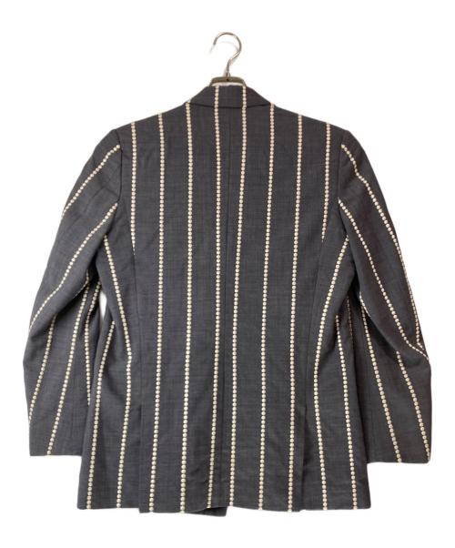TAAKK（ターク）TAAKK (ターク) 18SS 刺繍ストライプセットアップ グレー サイズ:1の古着・服飾アイテム