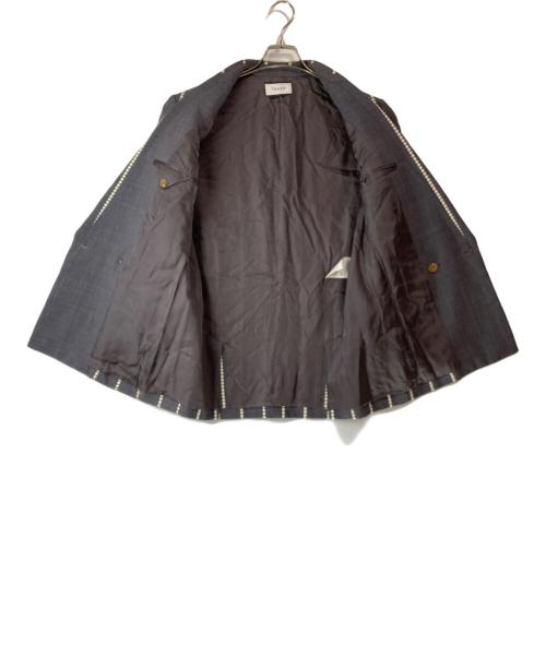 TAAKK（ターク）TAAKK (ターク) 18SS 刺繍ストライプセットアップ グレー サイズ:1の古着・服飾アイテム