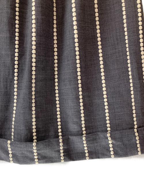 TAAKK（ターク）TAAKK (ターク) 18SS 刺繍ストライプセットアップ グレー サイズ:1の古着・服飾アイテム