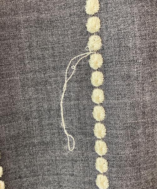 TAAKK（ターク）TAAKK (ターク) 18SS 刺繍ストライプセットアップ グレー サイズ:1の古着・服飾アイテム