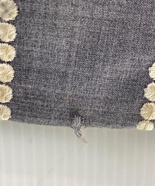 TAAKK（ターク）TAAKK (ターク) 18SS 刺繍ストライプセットアップ グレー サイズ:1の古着・服飾アイテム