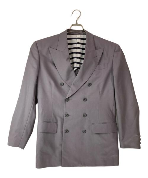 Jean Paul Gaultier homme（ジャンポールゴルチェオム）Jean Paul Gaultier homme (ジャンポールゴルチェオム) ピークドラペルダブルセットアップスーツ パープル サイズ:48の古着・服飾アイテム