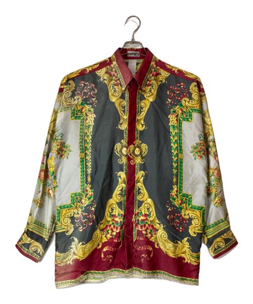 GIANNI VERSACE（ジャンニ・ヴェルサーチ）GIANNI VERSACE (ジャンニ・ヴェルサーチ) バロック柄シルクシャツ マルチカラー サイズ:48の古着・服飾アイテム