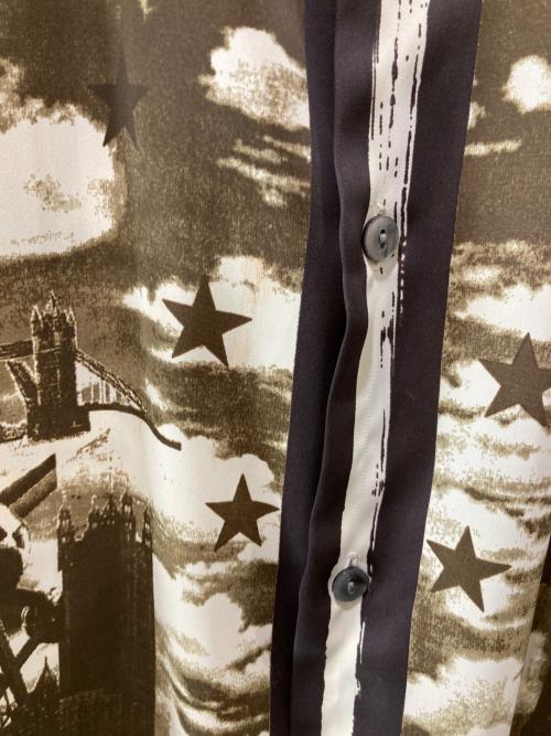 Jean Paul Gaultier homme（ジャンポールゴルチェオム）Jean Paul GAULTIER HOMME (ジャンポールゴルチェオム) アーカイブエッフェル塔プリントシャツ ブラウン サイズ:48の古着・服飾アイテム