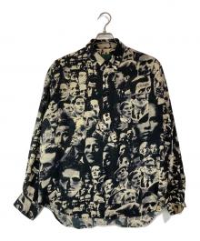 JUNIOR GAULTIER（ジュニアゴルチエ）の古着「アーカイブ群衆柄シャツ」｜ブラック