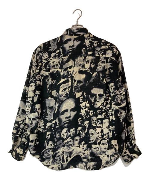 JUNIOR GAULTIER（ジュニアゴルチエ）JUNIOR GAULTIER (ジュニアゴルチエ) アーカイブ群衆柄シャツ ブラック サイズ:48の古着・服飾アイテム