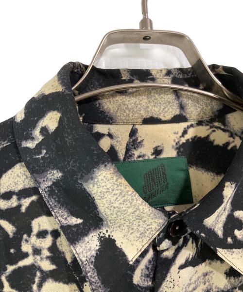 JUNIOR GAULTIER（ジュニアゴルチエ）JUNIOR GAULTIER (ジュニアゴルチエ) アーカイブ群衆柄シャツ ブラック サイズ:48の古着・服飾アイテム