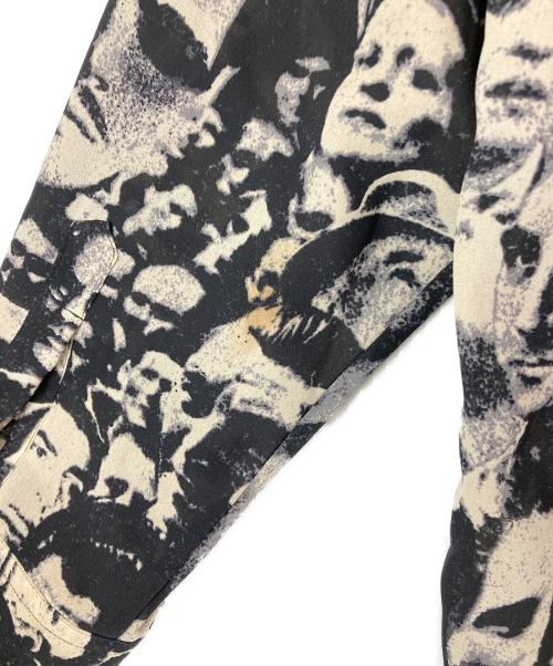 JUNIOR GAULTIER（ジュニアゴルチエ）JUNIOR GAULTIER (ジュニアゴルチエ) アーカイブ群衆柄シャツ ブラック サイズ:48の古着・服飾アイテム
