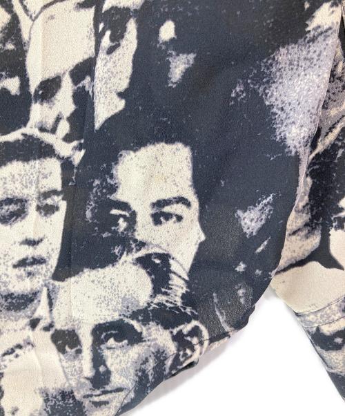 JUNIOR GAULTIER（ジュニアゴルチエ）JUNIOR GAULTIER (ジュニアゴルチエ) アーカイブ群衆柄シャツ ブラック サイズ:48の古着・服飾アイテム