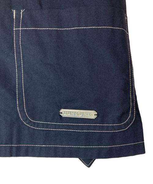 JUNIOR GAULTIER（ジュニアゴルチエ）JUNIOR GAULTIER (ジュニアゴルチエ) ロゴプレートジレ ネイビー サイズ:48の古着・服飾アイテム