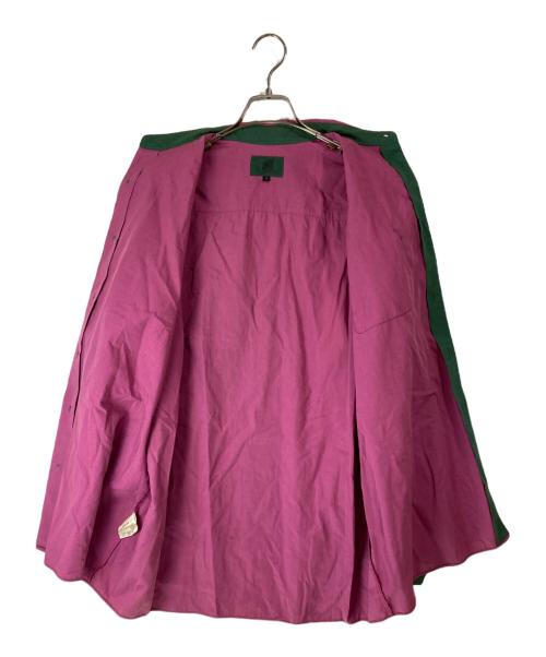 JUNIOR GAULTIER（ジュニアゴルチエ）JUNIOR GAULTIER (ジュニアゴルチエ) バイカラーシャツ パープル×グリーン サイズ:48の古着・服飾アイテム