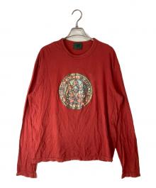 JUNIOR GAULTIER（ジュニアゴルチエ）の古着「プリントカットソー」｜レッド