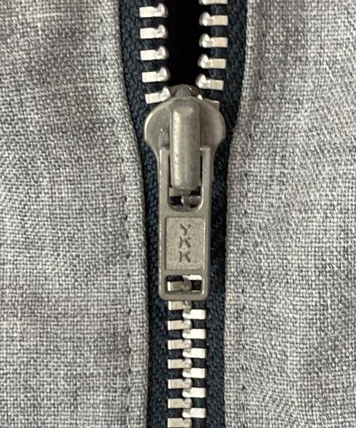 Jean Paul Gaultier homme（ジャンポールゴルチェオム）Jean Paul GAULTIER HOMME (ジャンポールゴルチェオム) レーヨン×ポリ切替クロップドジャケット グレー サイズ:SIZE 50の古着・服飾アイテム
