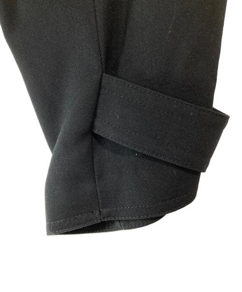 Jean Paul Gaultier homme（ジャンポールゴルチェオム）Jean Paul GAULTIER HOMME (ジャンポールゴルチェオム) ウールギャバダブルハーフコート ブラック サイズ:48の古着・服飾アイテム