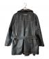 GAULTIER jean`s (ゴルチエジーンズ) ベルデッドレザーコート ブラック サイズ:40：35000円