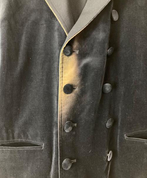 Jean Paul GAULTIER CLASSIQUE（ジャンポールゴルチエクラシック）Jean Paul GAULTIER CLASSIQUE (ジャンポールゴルチエクラシック) ウールギャバ×ベロア リバーシブルダブルジャケット ブラック サイズ:48の古着・服飾アイテム