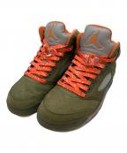 NIKEナイキ）の古着「Air JORDAN 5 RETRO/エアジョーダン5レトロ」｜グリーン×オレンジ