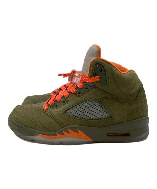 NIKE（ナイキ）NIKE (ナイキ) Air JORDAN 5 RETRO/エアジョーダン5レトロ グリーン×オレンジ サイズ:28の古着・服飾アイテム