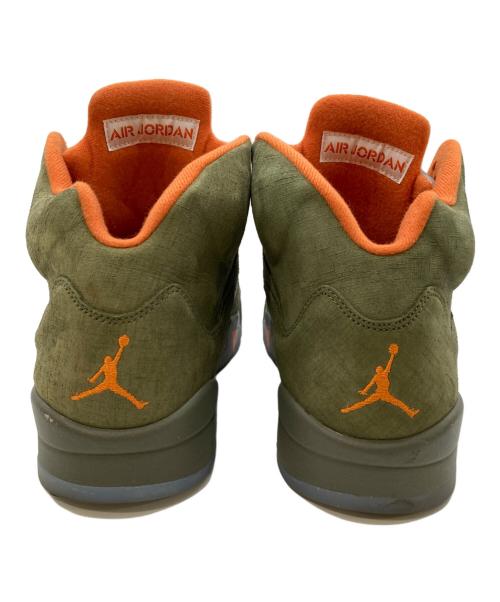 NIKE（ナイキ）NIKE (ナイキ) Air JORDAN 5 RETRO/エアジョーダン5レトロ グリーン×オレンジ サイズ:28の古着・服飾アイテム