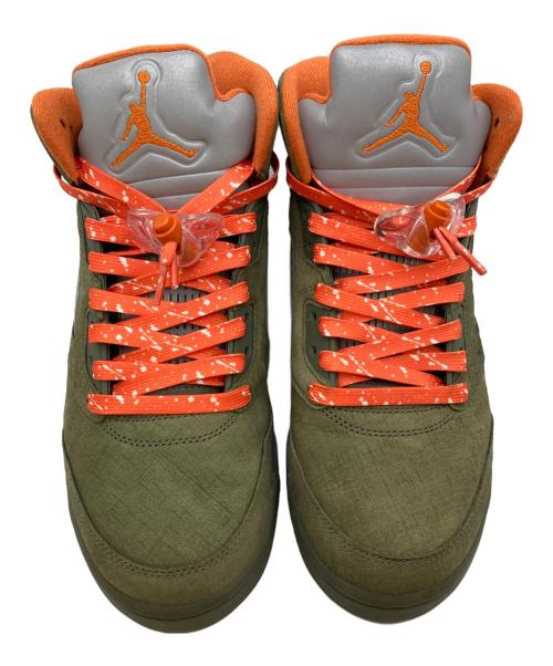 NIKE（ナイキ）NIKE (ナイキ) Air JORDAN 5 RETRO/エアジョーダン5レトロ グリーン×オレンジ サイズ:28の古着・服飾アイテム