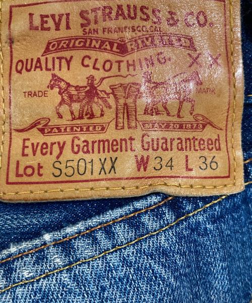 LEVI'S（リーバイス）LEVI'S (リーバイス) 復刻大戦モデル S501XX デニムパンツ インディゴ サイズ:W34×L36 (実寸W84㎝、股上37㎝、股下72）の古着・服飾アイテム