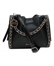 MICHAEL KORS（マイケルコース）の古着「Mina Small Chain Convertible Crossbody Bag」｜ブラック