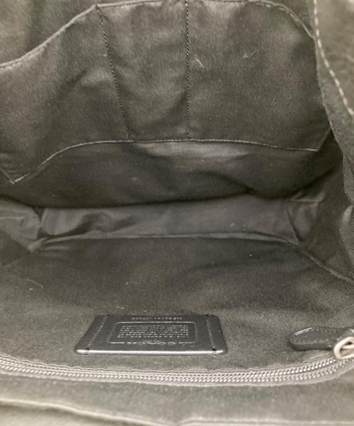 COACH（コーチ）COACH (コーチ) ターナー ストライプ バックパック ベージュの古着・服飾アイテム