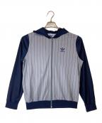 adidasアディダス）の古着「ジップパーカー」｜ネイビー