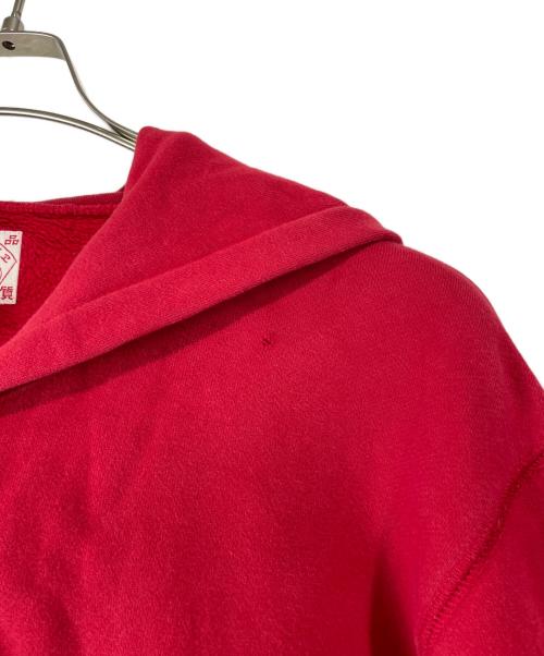 EVISU（エヴィス）EVISU (エヴィス) カモメ刺繍ジップパーカー レッド サイズ:36の古着・服飾アイテム
