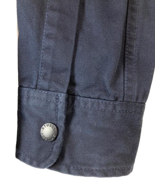 stussy（ステューシー）stussy (ステューシー) 35周年 ベースボールシャツジャケット ネイビー サイズ:Mの古着・服飾アイテム