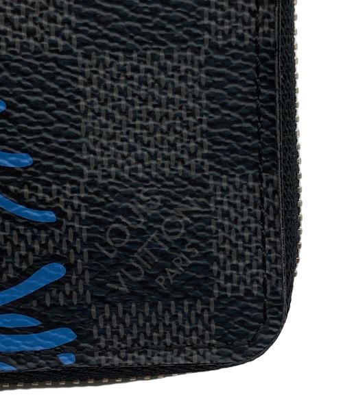 LOUIS VUITTON（ルイ ヴィトン）LOUIS VUITTON (ルイ ヴィトン) Christopher Nemeth (クリストファーネメス) ローププリントジッピーコインケース ブラックの古着・服飾アイテム