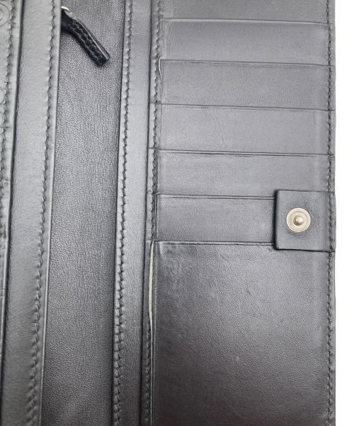 GUCCI（グッチ）GUCCI (グッチ) グッチシマ レザー長財布 ブラックの古着・服飾アイテム