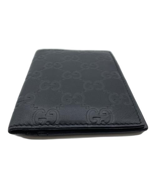 GUCCI（グッチ）GUCCI (グッチ) グッチシマ/カードケース ブラックの古着・服飾アイテム