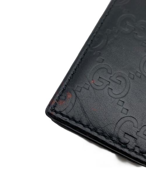 GUCCI（グッチ）GUCCI (グッチ) グッチシマ/カードケース ブラックの古着・服飾アイテム