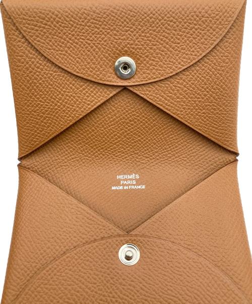 HERMES（エルメス）HERMES (エルメス) カードケース 《カルヴィ》 キャラメルの古着・服飾アイテム