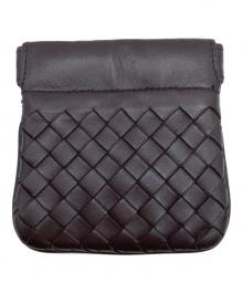 BOTTEGA VENETA（ボッテガベネタ）の古着「イントレチャートコインケース」｜ブラウン