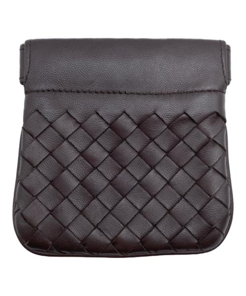 BOTTEGA VENETA（ボッテガベネタ）BOTTEGA VENETA (ボッテガベネタ) イントレチャートコインケース ブラウンの古着・服飾アイテム