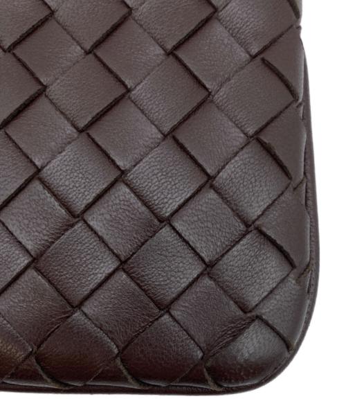 BOTTEGA VENETA（ボッテガベネタ）BOTTEGA VENETA (ボッテガベネタ) イントレチャートコインケース ブラウンの古着・服飾アイテム