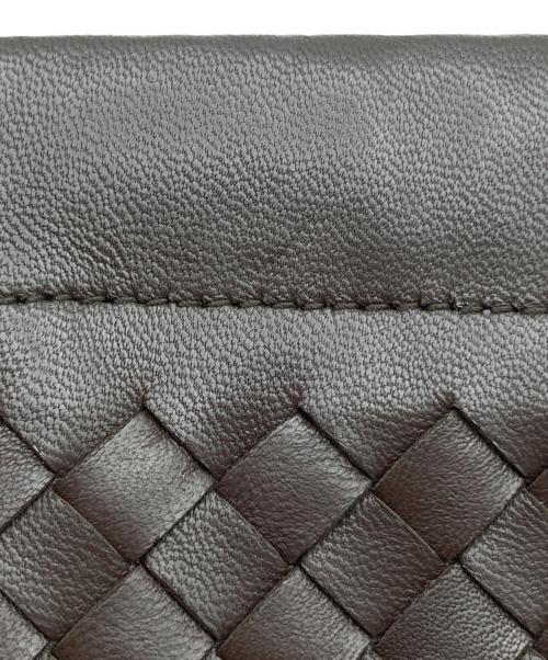 BOTTEGA VENETA（ボッテガベネタ）BOTTEGA VENETA (ボッテガベネタ) イントレチャートコインケース ブラウンの古着・服飾アイテム