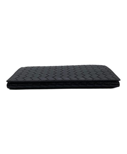 BOTTEGA VENETA（ボッテガベネタ）BOTTEGA VENETA (ボッテガベネタ) イントレチャート長財布 ブラウンの古着・服飾アイテム
