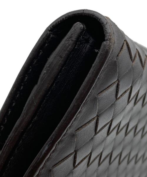 BOTTEGA VENETA（ボッテガベネタ）BOTTEGA VENETA (ボッテガベネタ) イントレチャート長財布 ブラウンの古着・服飾アイテム