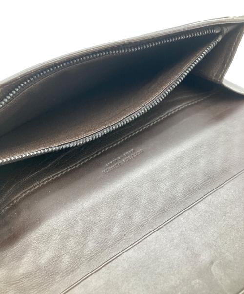 BOTTEGA VENETA（ボッテガベネタ）BOTTEGA VENETA (ボッテガベネタ) イントレチャート長財布 ブラウンの古着・服飾アイテム