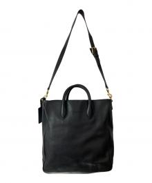 RALPH LAUREN（ラルフローレン）の古着「2WAYレザーショルダーバッグ」｜ブラック
