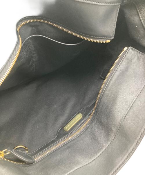 RALPH LAUREN（ラルフローレン）RALPH LAUREN (ラルフローレン) 2WAYレザーショルダーバッグ ブラックの古着・服飾アイテム