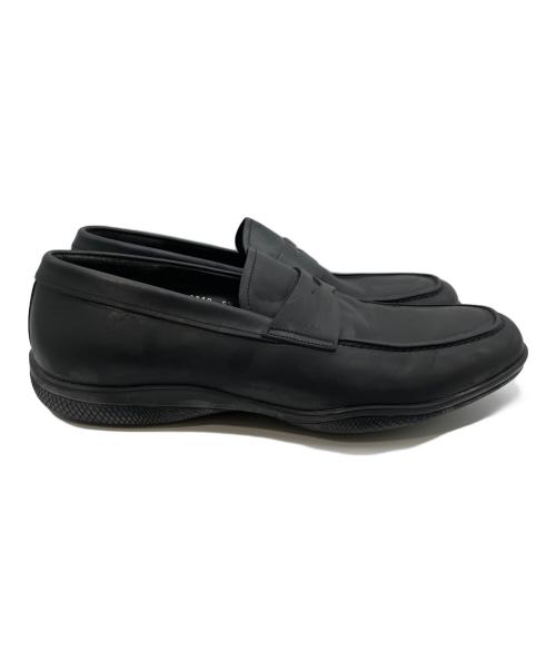 PRADA SPORTS（プラダスポーツ）PRADA SPORTS (プラダスポーツ) レザーペニーローファー ブラック サイズ:8 1/2の古着・服飾アイテム